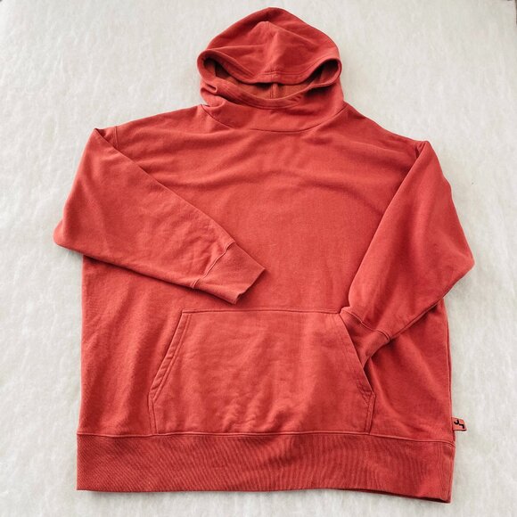 JoyLab Womens Orange Long Sleeve Kangaroo Pocket Pullover Oversize Hoodie XL - Picture 1 of 8